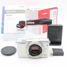 キヤノン(Canon)の【極美品】 Canon キヤノン EOS M100 ボディ ミラーレス(ミラーレス一眼)