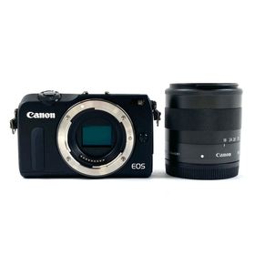 キヤノン EOS M2 EF-M 18-55 IS STM レンズキット ブラック 中古(ミラーレス一眼)