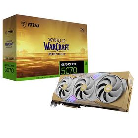 MSI GeForce RTX 5070 12G World of Warcraft MIDNIGHT LIGHT EDITION OC グラフィックボード