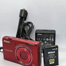 【スマホ転送OK】ニコン Nikon COOLPIX S6200 レッド