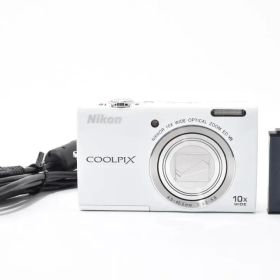 動作品Nikon COOLPIX S6200ニコン デジカメ ホワイト#959