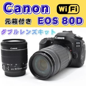 ✨新品級✨Canon EOS 80D ダブルレンズ Wi-Fi スマホ転送可能