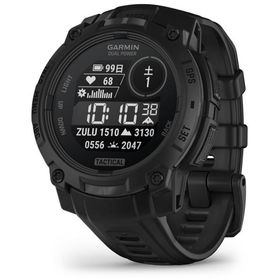 ガーミン Instinct 3 Dual Power 45mm Black / Tactical Black(Suica対応)スマートウォッチ 010-02934-80 返品種別A