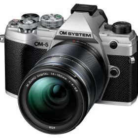 【ポイント10倍】 OMデジタルソリューションズ デジタル一眼カメラ OM SYSTEM OM-5 14-150mm II レンズキット [シルバー] [タイプ：ミラーレス 画素数：2177万画素(総画素)/2037万画素(有効画素) 撮像素子：フォーサーズ/4/3型/LiveMOS 重量：366g] 【P10倍】