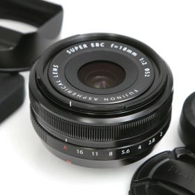 【中古】【美品】富士フイルム フジノンレンズ XF18mmF2 R CA01-B4850-2M6C FUJIFILM Xマウント APS-C 単焦点 広角 中古