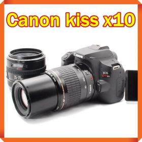 Canon EOS kiss x10 一眼レフカメラ スマホ転送 ダブルレンズ