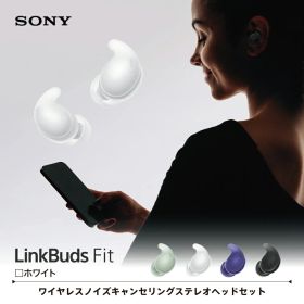 【新品】 ソニー SONY 完全ワイヤレスイヤホン LinkBuds Fit リンクバッズフィット Bluetooth イヤホン ノイズキャンセリング ワイヤレス カナル型 小さい コンパクト ハイレゾ対応 WF-LS910N WZ ホワイト
