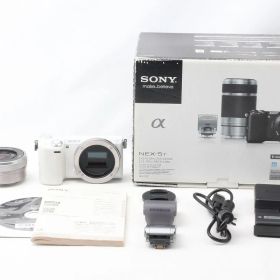 Sony ソニー NEX-5TL パワーズームレンズキット ホワイト 付属品満載 元箱◇49819