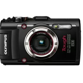 【中古】 OLYMPUS デジタルカメラ STYLUS TG-3 Tough ブラック 1600万画素CMOS F2.0 15m防水 100kgf耐荷重 GPS+電子コンパス&内蔵Wi-Fi TG-3 BLK