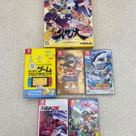 ▼スサノオ～日本神話RPG～特別版 ワンピース 海賊無双3 デラックスエディション NBA2K22 スプラトゥーン2 釣スピリッツ Nintendo Switchバージョン ナビつき！つくってわかる はじめてゲームプログラミング Switchソフト ６点