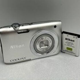 1円〜⑥【動作確認済み】美品 Nikon ニコン COOLPIX A100 シルバー コンパクト デジタルカメラ 本体 バッテリー付き #③74