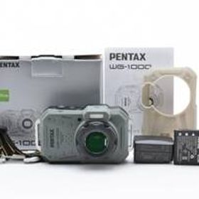■ ほぼ新品 ■ リコー RICOH PENTAX WG-1000 オリーブ 《動作確認済・付属品多数・元箱付》 防水 防塵 耐衝撃 デジカメ #A0954-20F