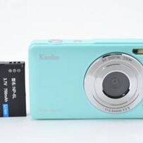 【美品・完動品】Kenko KC-AF11 グリーン 動作確認済 オートフォーカス搭載 超軽量101g 500万画素 ケンコー デジカメ コンデジ