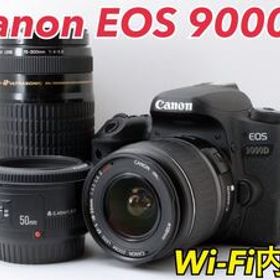 トリプルレンズ！Canon EOS 9000D★Wi-Fi内蔵★初心者におすすめ 1ヶ月動作補償あり！
