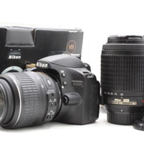 ＜＜付属品多数！！シャッター回数2,705回！！＞＞【美品】NIKON ニコン D3200 ダブルズームキット 18-55mm/55-200mm ブラック #LE2026650