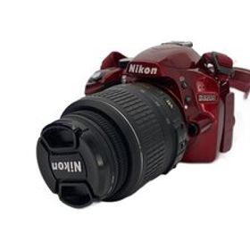 Nikon◆デジタル一眼カメラ D3200 18-55 VR レンズキット [レッド]