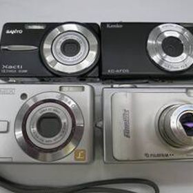 (ジャンク品)デジカメ SANYO X1200 Kenko KC-AF05 Panasonic DMC-LS75 FUJIFILM F10 全なし 破損あり 4台 セット