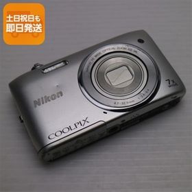 美品 COOLPIX S3500 クリスタルシルバー 即日発送 デジカメ Nikon 本体 あすつく 土日祝発送OK