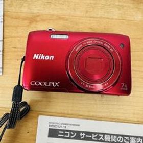 Nikon COOLPIX S3500 赤 コンパクトデジタルカメラ 軽量レトロ
