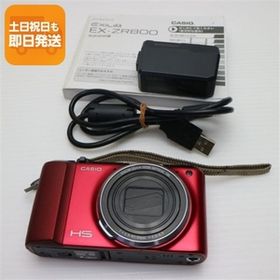 美品 EX-ZR800 HIGH SPEED EXILIM レッド 即日発送 デジカメ CASIO 本体 あすつく 土日祝発送OK