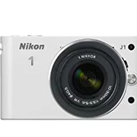【中古】(非常に良い)Nikon ミラーレス一眼カメラ Nikon 1 (ニコンワン) J1 (ジェイワン) 標準ズームレンズキット ホワイトN1 J1HLK WH