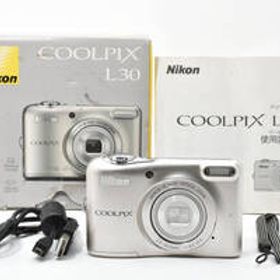 【超美品★】Nikon ニコン COOLPIX L30 コンパクトデジタルカメラ シルバー 元箱 #M12327
