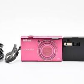 ■ ほぼ新品 ■ ニコン Nikon COOLPIX S6200 ピンク 《動作確認済・付属品付》 コンパクト デジタル カメラ #A1014-08M