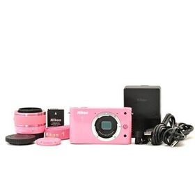 ＜良品＞Nikon 1 J1 ピンク 標準ズームレンズキット｜ミラーレス一眼カメラ｜シャッター数2,453枚｜軽量コンパクトモデル