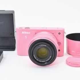 ★ショット数8843回★ ニコン Nikon 1 J1 + 30-110mm F3.8-5.6 VR ピンク 充電器付き RYM5347#64