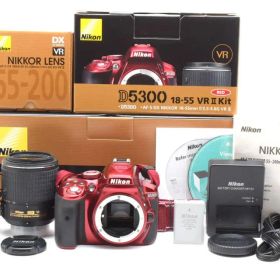 Nikon D5300 ダブルズームキット2 赤 ★シャッター数：463枚★