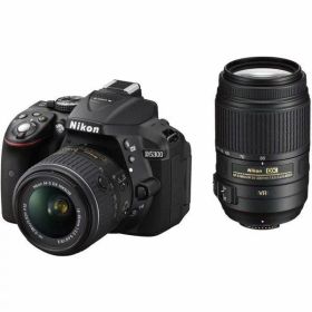 【中古】ニコン Nikon D5300 ダブルズームキット ブラック当店保証30日間 人気モデル 高画質 売れ筋