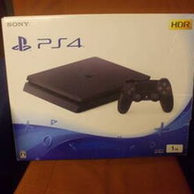 SONY PlayStation 4 CUH-2200B B01 ジェットブラック 1TB PS4 本体 外箱 コントローラー イヤホンマイク 説明書付