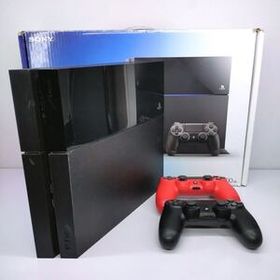 サ)[動作確認/初期化済] SONY PS4 PlayStation4 500GB CUH-1000A B01 ソニー プレイステーション4 ブラック コントローラー 2個付 管理Y