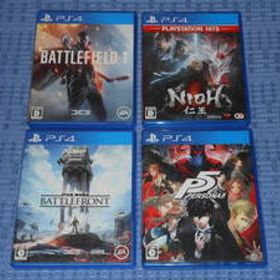 PS4ソフト４本セット 仁王 (NIOH) ペルソナ5 STAR WARS BATTLEFRONT (スターウォーズ バトルフロント) バトルフィールド1 (BATTLE FIELD 1)
