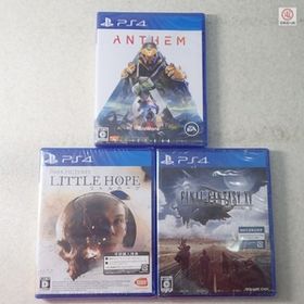 ○未開封 PS4 THE DARK PICTURES リトルホープ/ANTHEM/FINAL FANTASY XV まとめて3本セット【10