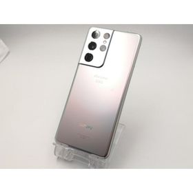 【中古】SAMSUNG docomo 【SIMロック解除済み】 Galaxy S21 Ultra 5G ファントムシルバー 12GB 256GB SC-52B【ECセンター】保証期間１ヶ月【ランクB】