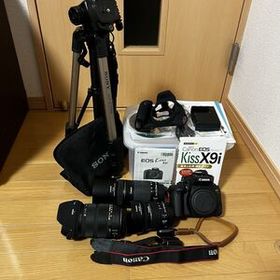 Canon EOS KISS X9i ダブルズームキット+SIGMAズーム、三脚他多数セットのみ