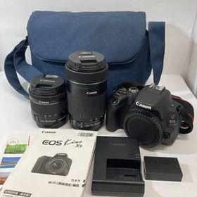 Canon EOS Kiss X9 ブラック ダブルズームキット デジタル一眼レフカメラ 即決あり◆即日発送可能◆送料無料◆7002