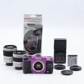 【新品級】ショット数「365回」 PENTAX ペンタックス Q10 ダブルズーム パープル #3214