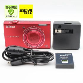 【極上品】 Nikon COOLPIX S6200 レッド デジタルカメラ #0640319