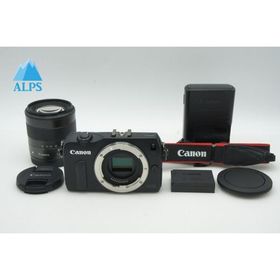 良品 Canon キヤノン EOS M + EF-M 18-55mm IS STM レンズキット ミラーレス一眼カメラ ブラック 260226t【アルプスカメラ】