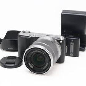 B- (並品) SONY ソニー α NEX-C3 E 18-55mm F3.5-5.6 OSS ズームレンズキット ブラック 初期不良返品対応 22-129