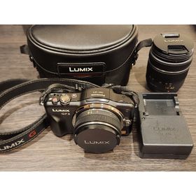 ルミックス(LUMIX)のLUMIX GF3 ミラーレス一眼カメラ ダブルレンズセット ブラック(ミラーレス一眼)