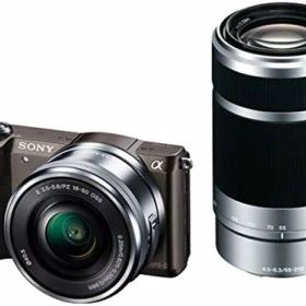 【中古】ソニー ミラーレス一眼 α5100 ダブルズームキット E PZ 16-50mm F3.5-5.6 OSS + E 55-210mm F4.5-6.3 OSS ブラウン ILCE-5100Y-T カメラ 中古 人気 おすすめ 高画質