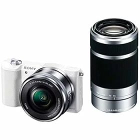 【中古】SONY(ソニー) ミラーレス一眼 α5100 ダブルズームキット E PZ 16-50mm F3.5-5.6 OSS + E 55-210mm F4.5-6.3 OSS ホワイト ILCE-5100Y