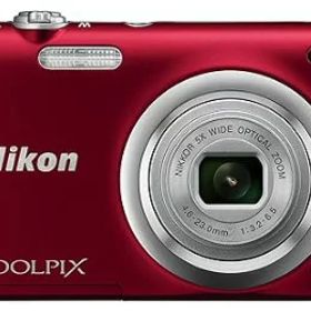 【中古】【1ヶ月保証】 ニコン Nikon デジタルカメラ COOLPIX A100 光学5倍 2005万画素 レッド A100RD SDカード付き