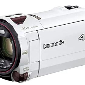 【中古】パナソニック 4K ビデオカメラ 64GB 光学20倍ズーム ピュアホワイト HC-VX992MS-W