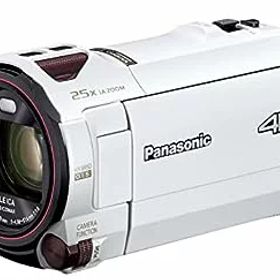 【中古】（非常に良い）パナソニック 4K ビデオカメラ 64GB 光学20倍ズーム ピュアホワイト HC-VX992MS-W