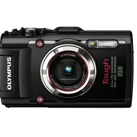 【中古】 OLYMPUS デジタルカメラ STYLUS TG-3 Tough ブラック 1600万画素CMOS F2.0 15m防水 100kgf耐荷重 GPS+電子コンパス&内蔵Wi-Fi TG-3 BLK