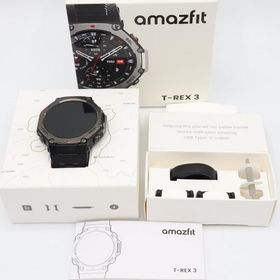 ボーナスストア+5％【美品】Amazfit T-Rex 3 48mm SP170069-C218 オニキス BK スマートウォッチ アマズフィット 本体